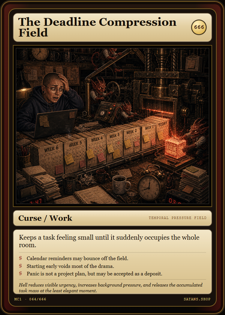 The Deadline Compression Field card