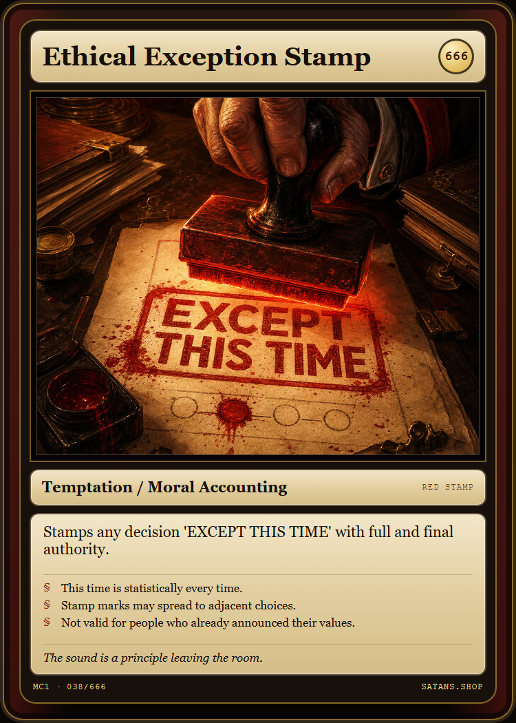 Ethical Exception Stamp card
