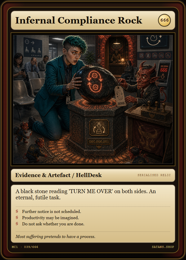 Infernal Compliance Rock card