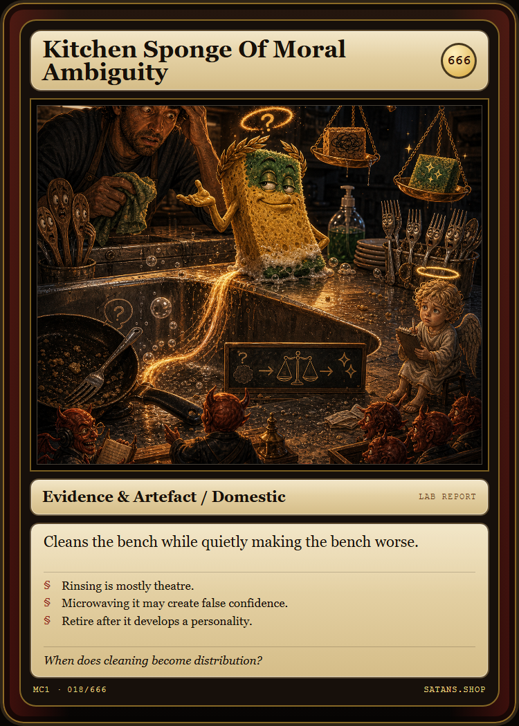 Kitchen Sponge Of Moral Ambiguity card