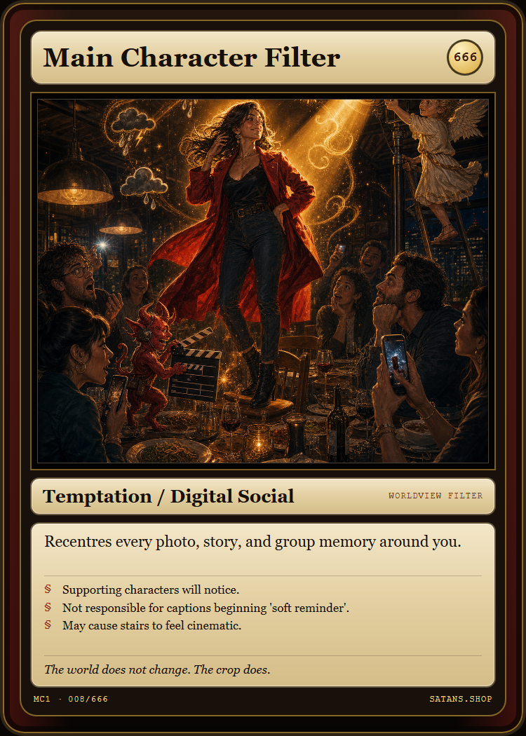 Main Character Filter card