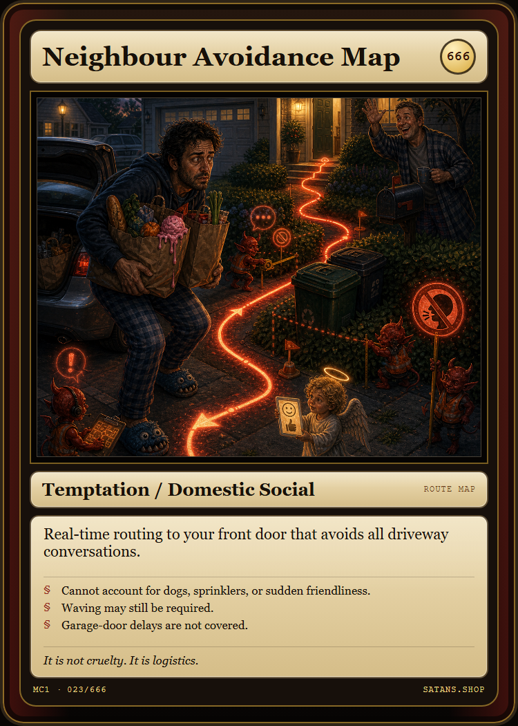 Neighbour Avoidance Map card