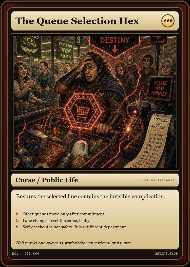 The Queue Selection Hex card