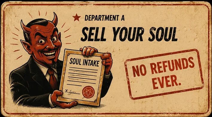Department A. Sell Your Soul. No refunds ever.