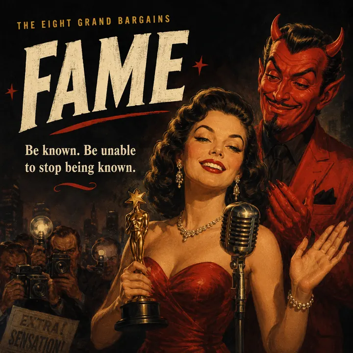 Fame. Be known. Be unable to stop being known.